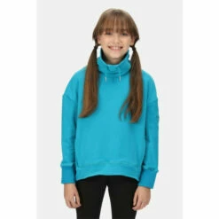 Cheapest 🛒 Regatta Funnel Neck &apos;Junior Laurden&apos; Overhead Fleece For Female 👍