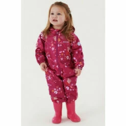 Discount ⭐ Regatta &apos;Peppa Pobble&apos; Waterproof Isolite 5,000 Outdoor Puddlesuit For Female 👏