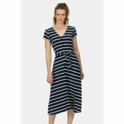 Flash Sale 🔔 Regatta Striped &apos;Maisyn&apos; Midi 👗 Dress For Female 👍