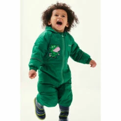 Promo 🤩 Regatta &apos;Peppa Mudplay&apos; Isolite Waterproof Outdoor Puddlesuit For Unisex ⌛