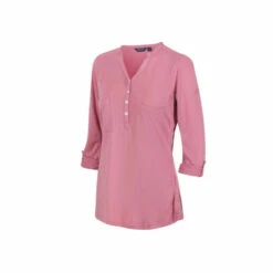 Cheapest ๐คฉ Regatta V-Neck Jersey 'Fflur II' Roll-Up Sleeve T-Shirt For Female ๐คฉ